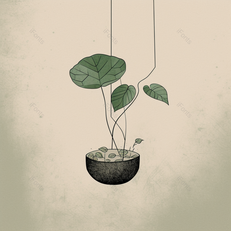 中国古风绿色植物枫叶圆形插画,插画/手绘图,插画/手绘图库,插画/手绘图下载,插画/手绘
